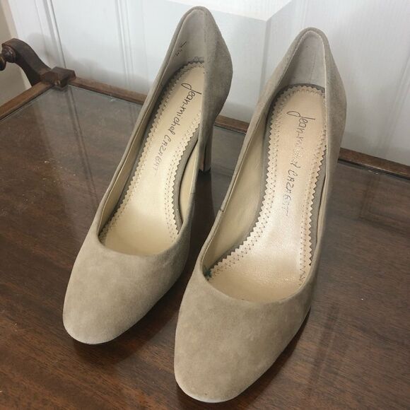 Jean - Michel Cazabat Shoes - Jean - Michel Cazabat leather suede light taupe 4 inch heels, size 38.5, US 8